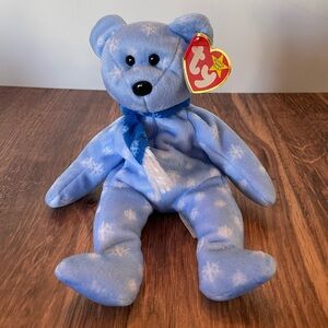 3 FOR $25: Authentic TY Beanie Babies 1999 Holiday Teddy the Bear, 1999. NWT